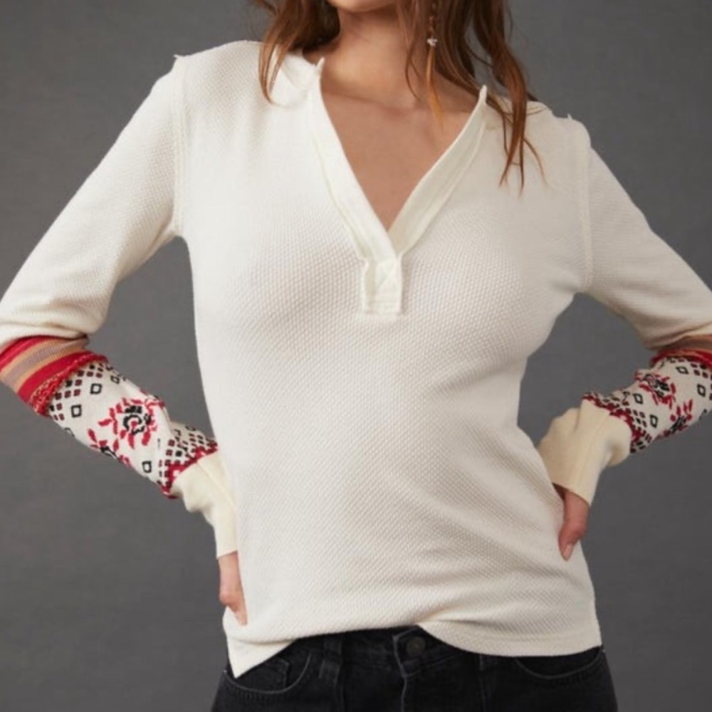 Free People Mikah layering cuff (cream combo)
